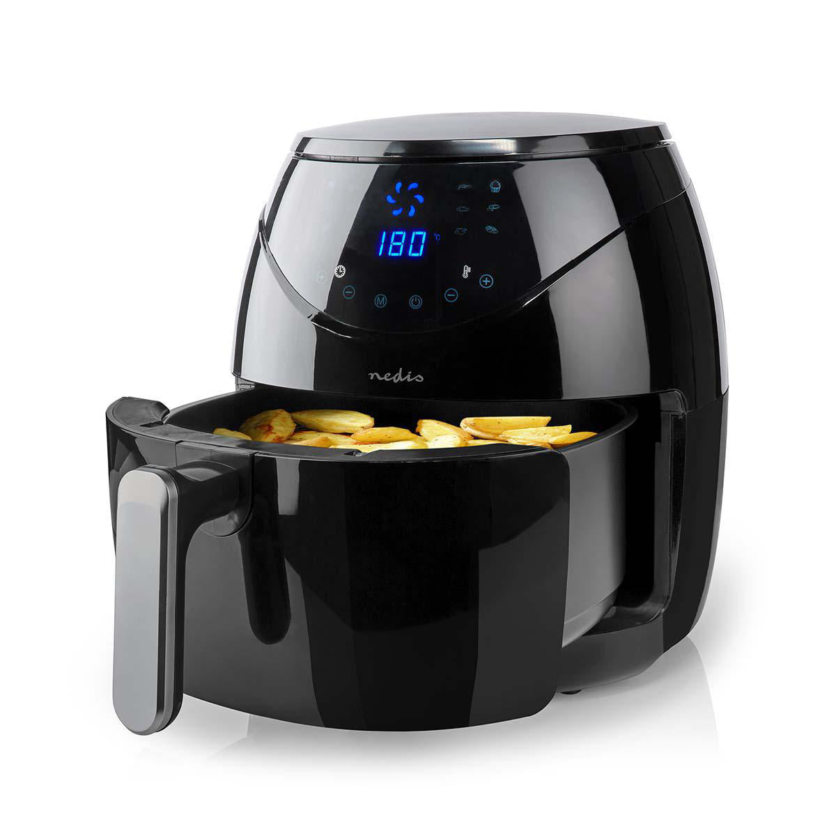 6,5L XXL Heißluftfritteuse Friteuse Heißluft Digital Touch LCD Grill Pommes