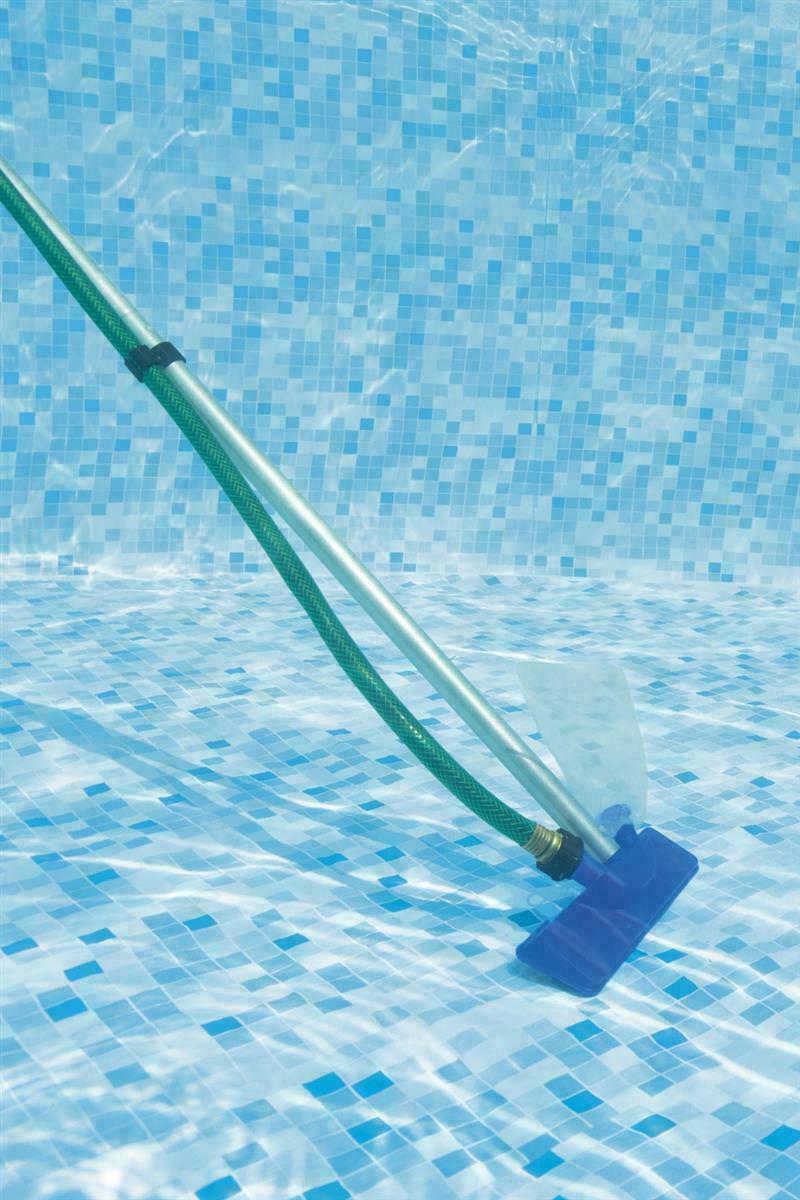 Reinigungsset Bodensauger Poolkescher mit Alustange 2,39 m