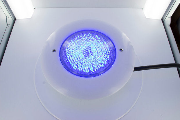 LED Unterwasserscheinwerfer RGB 1500lm Poolleuchte weisse -Blende Fernbedienung