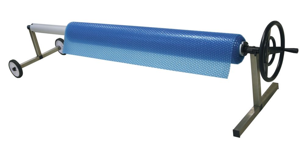 Solarplanenaufroller Edelstahl für Becken bis 5 m Breite Pool Schwimmbad
