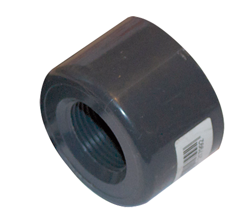 PVC Einlegeteil DA 50 mit Gewinde Pool Teich Schwimmbad Stahlwand Pumpe