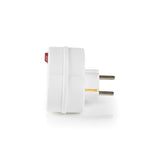 Doppelsteckdose 2 fach Steckdose Schuko Y Adapter mit Schalter Mehrfachstecker