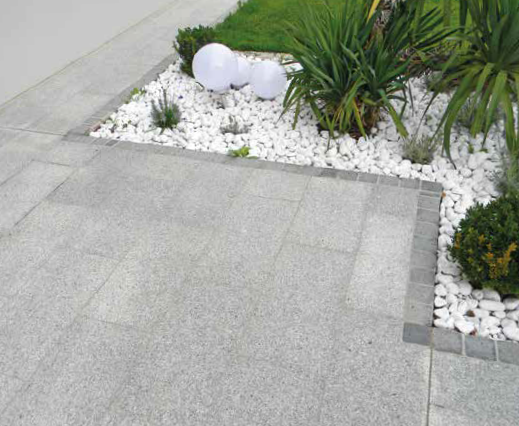 Anschlussplatte 60 x 40 x 3cm Cristal Grey Beckenrandsteine Pool Schwimmbecken