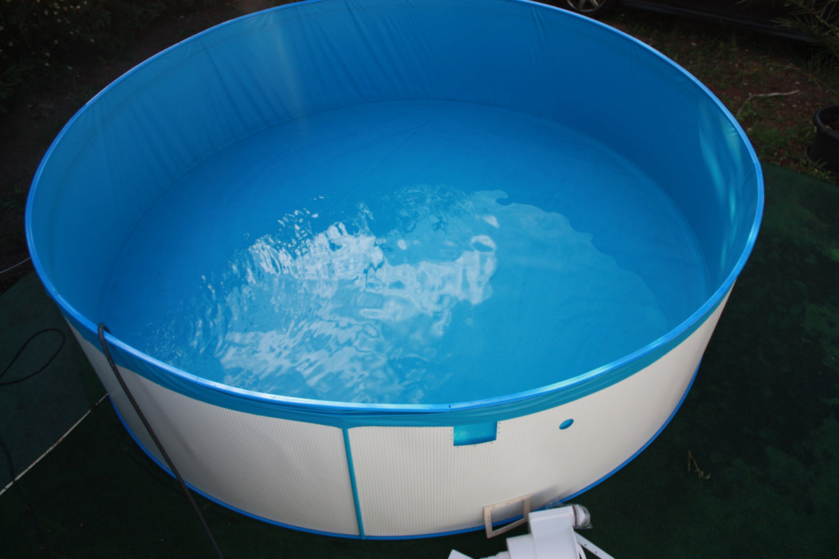 Innenfolie 6.10m x 3.60m x 1.35m oval Stärke 0,6mm grau Poolfolie
