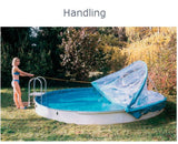 Cabrio Dom 6,10 x 3,6m Oval breiter Handlauf Schwimmbad Pool Überdachung Solar
