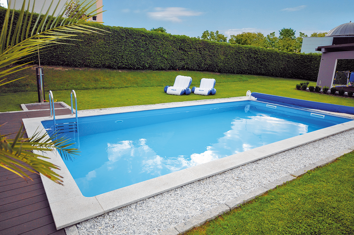 Anschlussplatte 60 x 40 x 3cm Cristal Grey Beckenrandsteine Pool Schwimmbecken