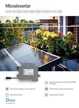 Deye Wechselrichter 2000W SUN-M200G4-EU WIFI  Balkonkraftwerk 5m Anschlusskabel