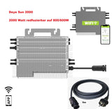 Deye Wechselrichter 2000W SUN-M200G4-EU WIFI  Balkonkraftwerk 5m Anschlusskabel