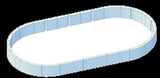 Druckschutz 7,3 x 3,6m x 1m Wärmeschutz Isolationsschutz Pool breiter Handlauf