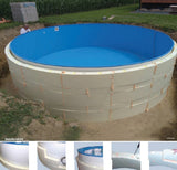Druckschutz 4,5m 52cm hoch Isolationsschutz Wärmeschutz Pool schmaler Handlauf