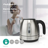 Edelstahl Wasserkocher 1l 2150W Kabellos 360° Drehbasis Strix® Controller