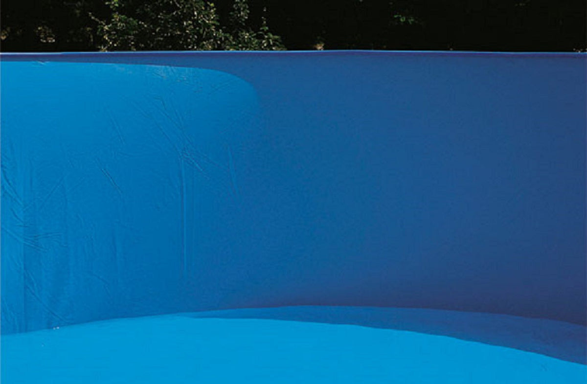 Innenfolie 4,0 x 1,2m Rund Stärke 0,6mm mit Biese blau Poolfolie Folie