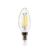 LED Filament Lampe E14 4,8W Leuchtmittel Vintage Kerze Glühbirne Kolben Retro