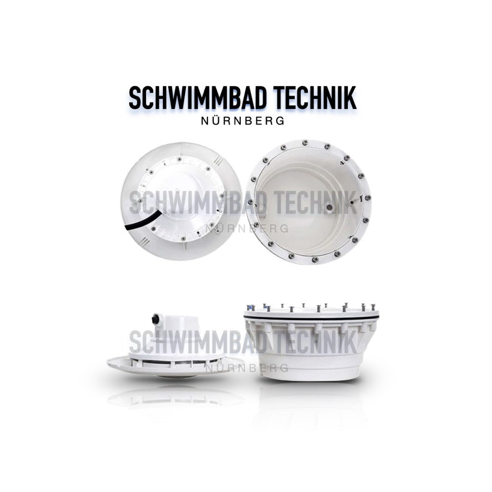 LED Unterwasserscheinwerfer RGB 1500lm Poolleuchte Edelstahl-Blende Fernbedien.