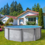 Pool 4,60 x 1,35m Schwimmbecken anthrazit grau breiter Handlauf supreme liberty