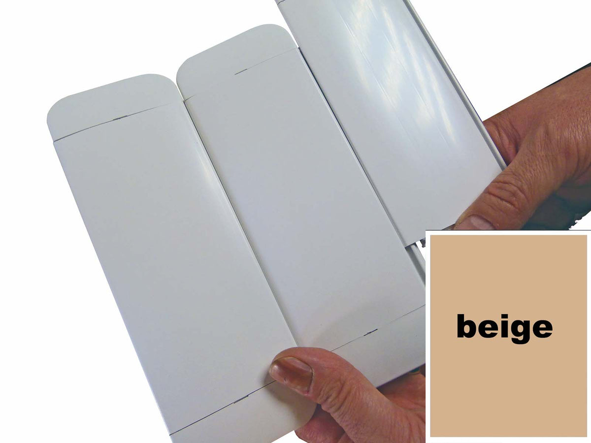 Rollabdeckung 7,0 x 3,50m elektrisch beige Rollenergy PVC-Lamellen
