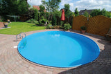 Pool 4,2 x 1,2m Folie 0,6mm  Skimmerset Stahlwand Schwimmbecken