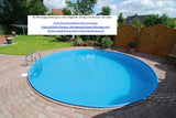 Pool 4,5 x 1,2m + Skimmerset Stahlwand Schwimmbecken 0,6mm Folie