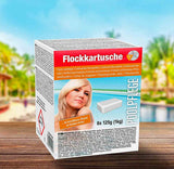 Chlorfreie 1kg (8St je 125g) Flockungskartusche Flockmittel-Tabs Flockungsmittel