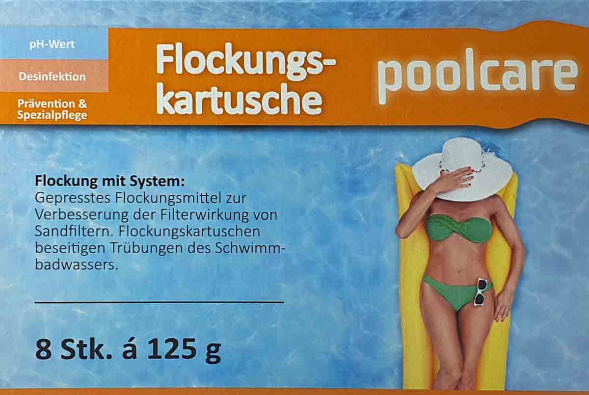 Chlorfreie 1kg (8St je 125g) Flockungskartusche Flockmittel-Tabs Flockungsmittel
