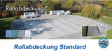 Standard Rollabdeckung 6 x 3m blau RECHTECKBECKEN Abdeckung Pool Schwimmbecken