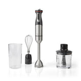 Stabmixer Set 4in1 Edelstahl Pürierstab Mixer Zerkleinerer Schneebesen 800W