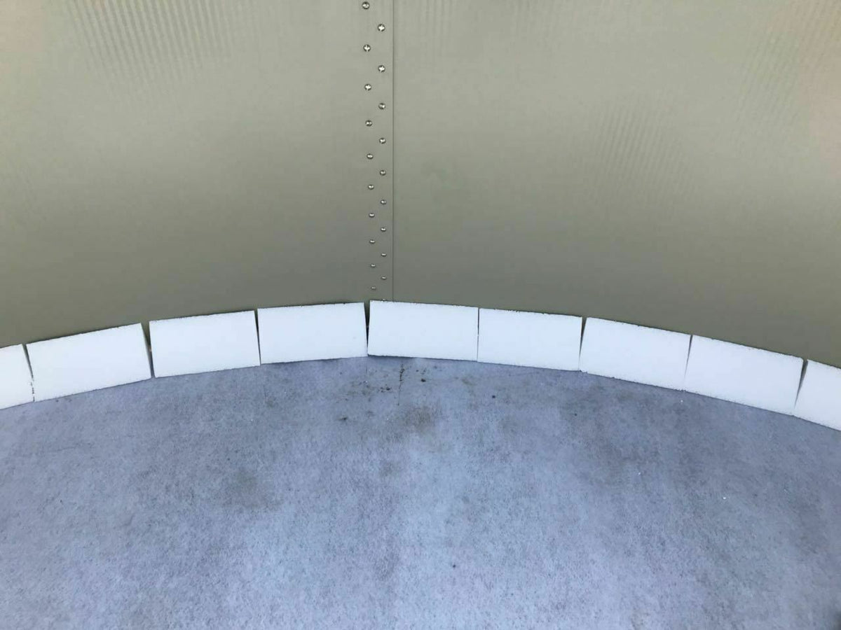 Bodenisolations Set 4,9m x 3,6m für ovale Schwimmbecken Pool Stahlwandbecken