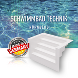 Pool 7 x 3,5 x 1,5 Rechteckig + Römertreppe rechteckig Styroporbecken