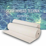 Pool 9m x 5m x 1,5m Rechteckig + Blaue Römertreppe rechteckig Styroporbecken