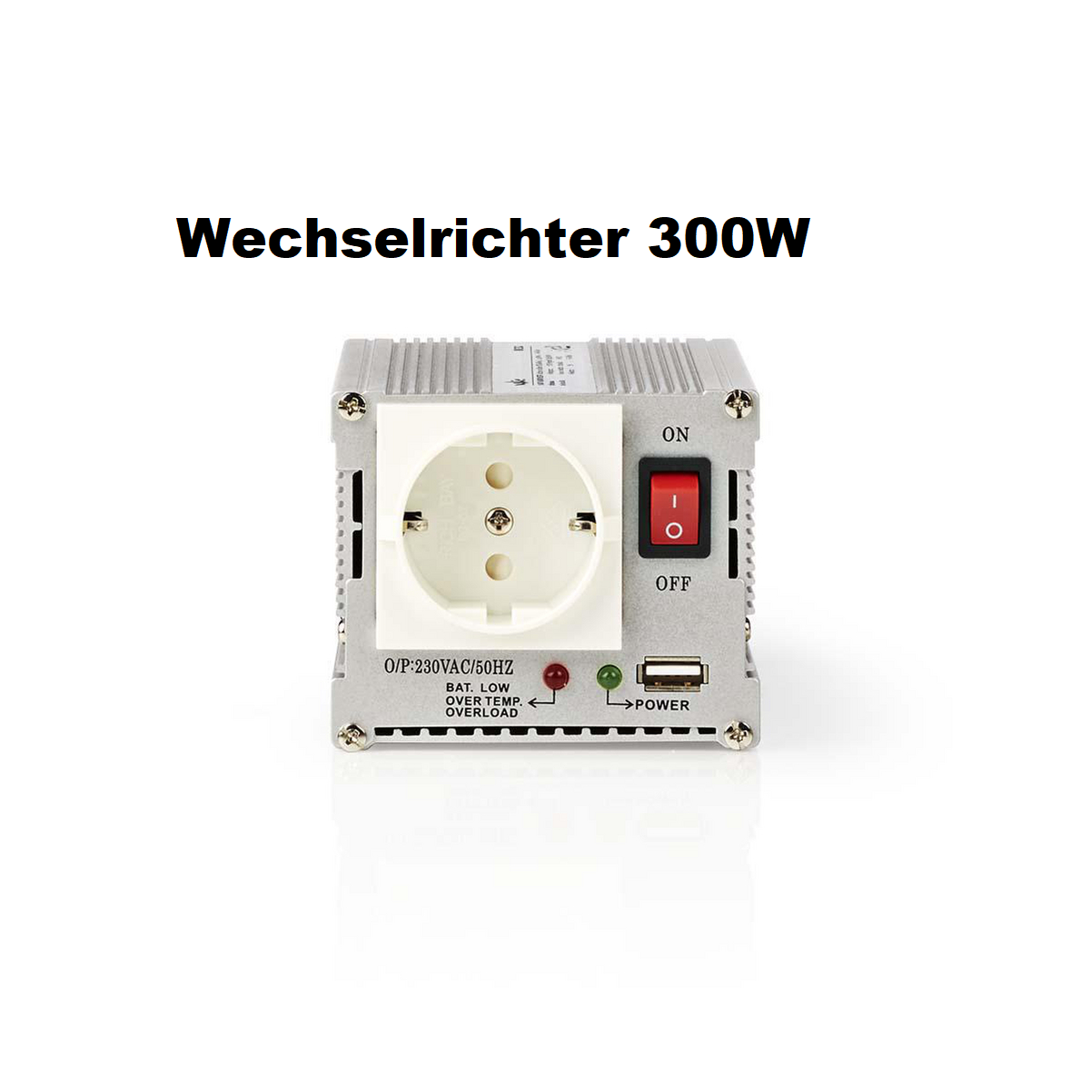 Wechselrichter 24V 230V Reiner Sinus Spannungswandler 300W