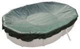 Winter Abdeckplane Oval 8m x 4m Poolabdeckung Schwimmbadabdeckung