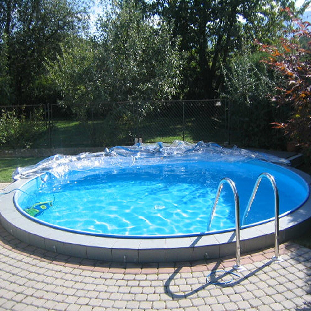 Cabrio Dom 6,10 x 3,6m Oval breiter Handlauf Schwimmbad Pool Überdachung Solar