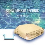 Innenfolie 6.10m x 3.60m x 1.35m oval Stärke 0,6mm Sand Poolfolie