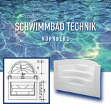 Pool 6 x 3 x 1,5 + Römertreppe Styroporbecken Schwimmbecken Rechteckig