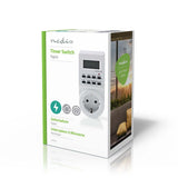 Zeitschaltuhr digital Steckdose Wochenzeitschaltuhr 3600W Timer Innen
